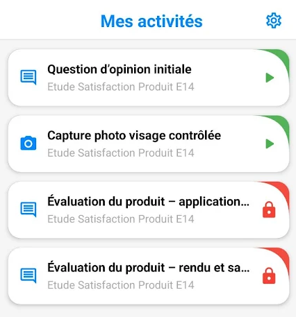 Application mobile pour les volontaires